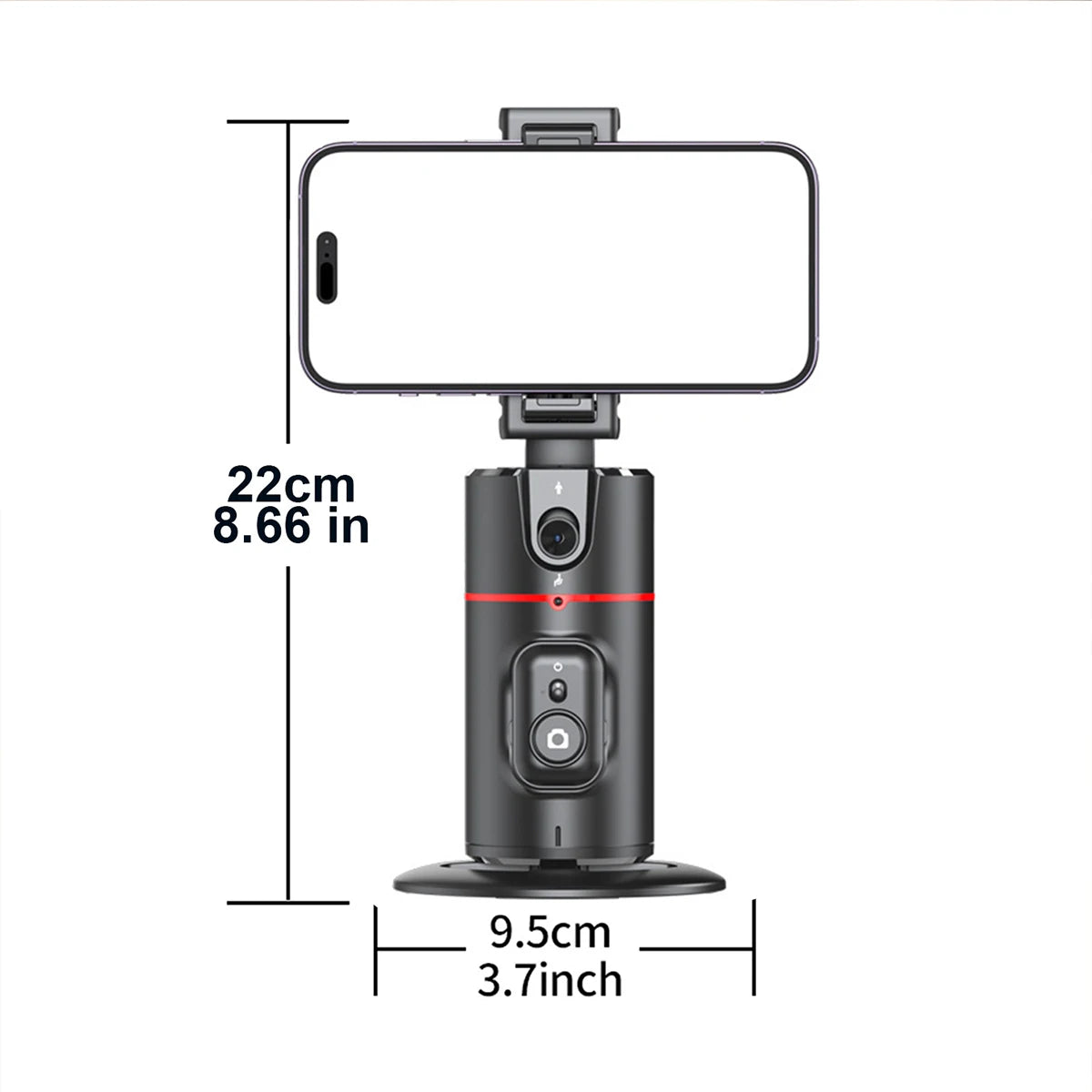 Revolutionary 360° Auto Face Tracking Phone Holder Stand - Perfect for Mobile Vlogging and Live Streaming!