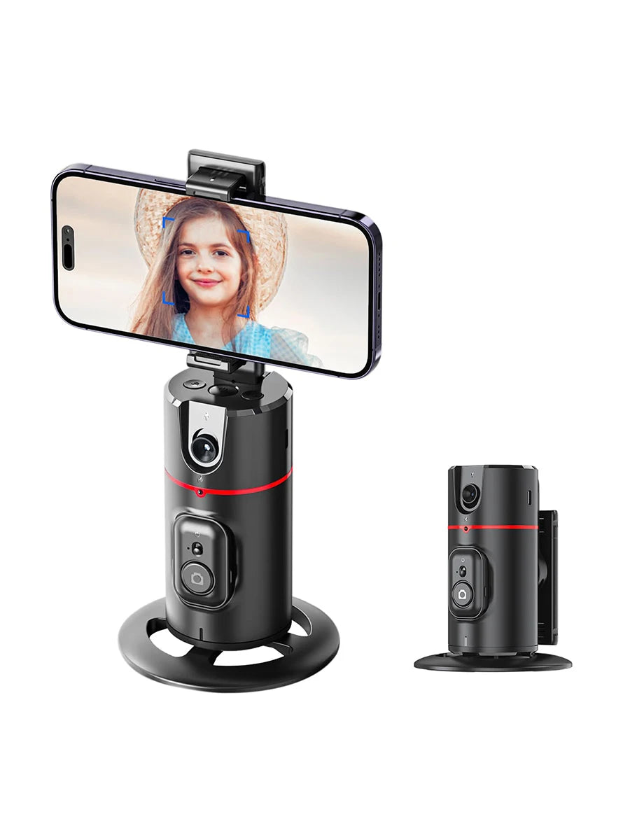 Revolutionary 360° Auto Face Tracking Phone Holder Stand - Perfect for Mobile Vlogging and Live Streaming!